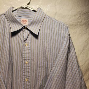 Vintage Brooks Brothers Makers Relaxed Fit 'Jeff King' Button Down Mens sz.XL 17